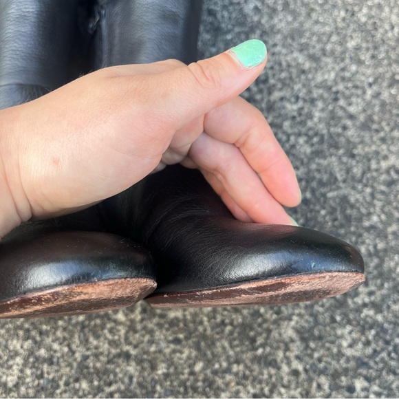 Tory Burch Bowie Black Leather Chunky Over The Knee Boots 6.5 - Picture 9 of 11